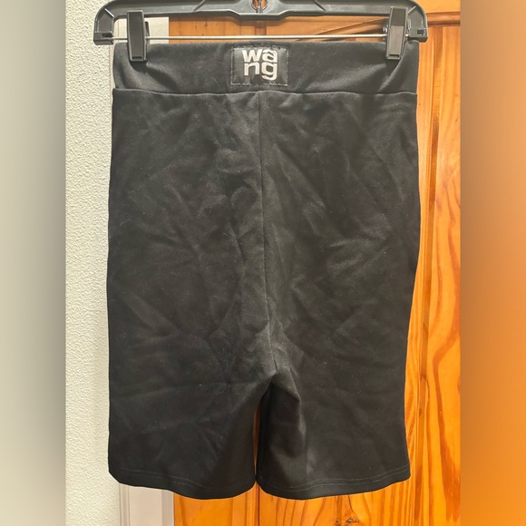 T. By Alexander Wang High Waisted Black Mid Thigh Biker Shorts Size Medium - Picture 4 of 7